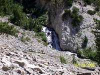 Waterfall on road into Boulder Basin