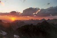 Sunset over Kings Canyon from...