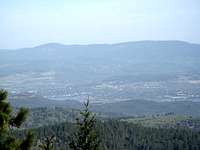 View to the north from near Cobb Mountain Summit