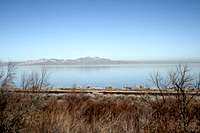 View of Stansbury Island from I-80