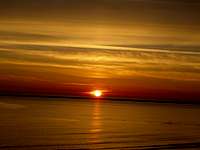 Sunset at the North Sea Island Borkum