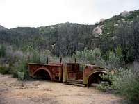 Rusted-out Jeep