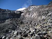 Lower section of Jampa Glacier Route