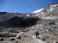 Jampa Glacier route from Mid Camp
