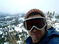 Self portrait on Diller summit ridge