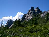 Castle Crags from the Trail to Castle Dome