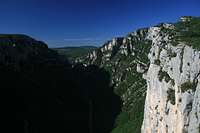 View through the Gorges du Verdon