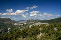 view over the gorges