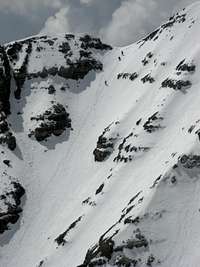 Climbers in the North Couloir