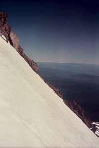 on the cooper spur, with adams and rainier in background with TR link