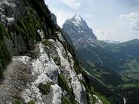 Accross the ledge to the Eiger and Grindlewald