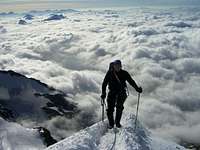 ridge over the clouds