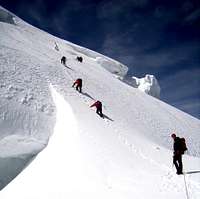 To the summit of Mt Blanc du Tacul