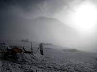 clouds at camp schurman