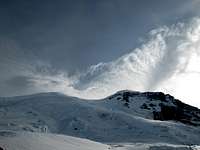 summit and cool clouds