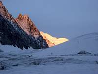 Barre des Ecrins at Dawn , 4100m (Alps-Ecrins)