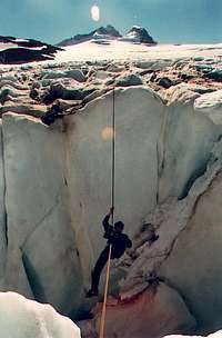 playing in the crevasses
