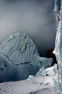 Ice Climbing on Alpamayo Col