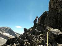 Ascent of Aguja Argarot north ridge.
