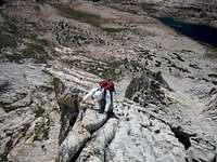 Easy Climbing on West Ridge, Mt. Conness