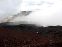 Red dirt on Cotopaxi