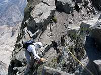 The crux of the NW Arete