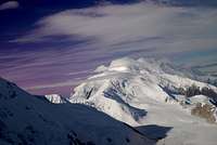 Alaska Range Mount McKinley (Denali)  Floating in a Sea of White and Blues.