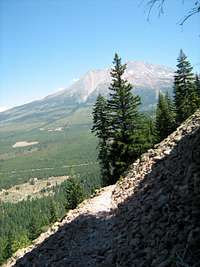The Trail with a Peak of Mt. Shasta.