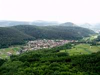The top-view from the Westturm, with Vorderweidenthal and his valley !