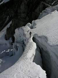 glacier fun on ascent, wedge