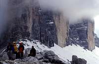 In the col at the Tre Cime