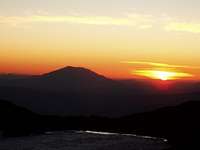 Sunset over Mt. Saint Helens