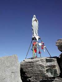 The Madonna at the summit of...