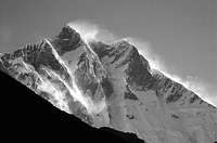 South face of Lhotse in a...