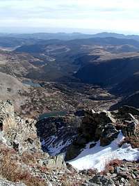 Looking down into Mammoth Gulch