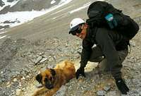 A dog at 5000m.! Looked like...
