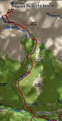 Hagues Peak Route Topo