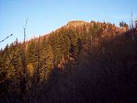 First view of Angel's Rest from the trail