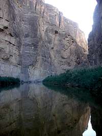 Canyon walls reflection