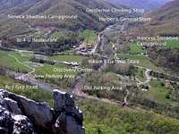 Features in the town of Seneca Rocks