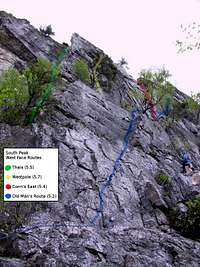 Routes Starting from Old Man's Route