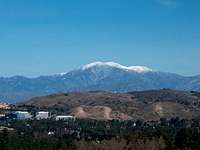 Mt. Baldy capped with snow...