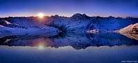 Caucasus sunrise reflextion...