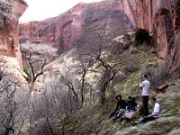 Lunch in Coyote Gulch