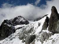 Massif Mont Blanc from Miage glacier