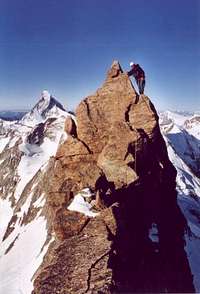 Climbing at the south- ridge