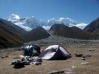 Basecamp at the end of the...