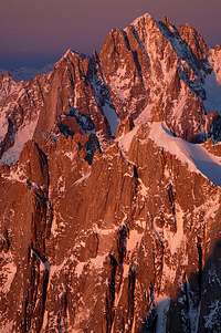 The Verte and Drus in the evening light