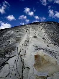 Stairs to the Summit of Half Dome