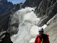 Middle Teton Glacier On Descent